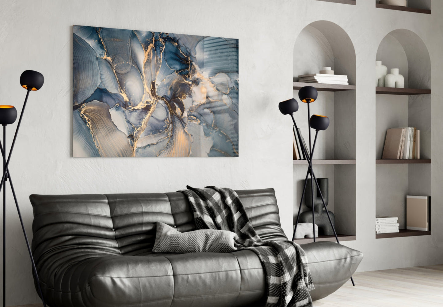 Marble Glass Wall Art