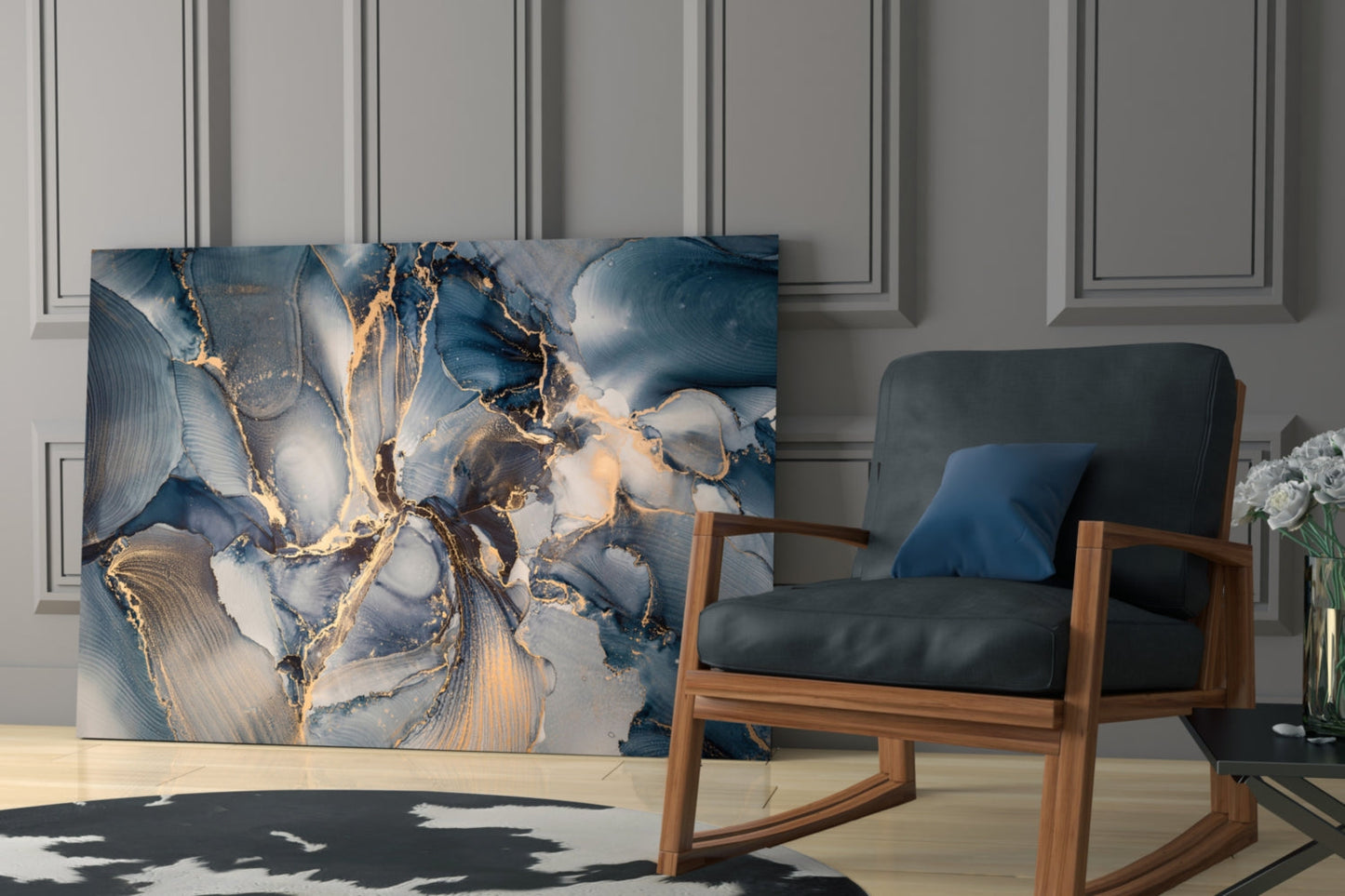 Marble Glass Wall Art