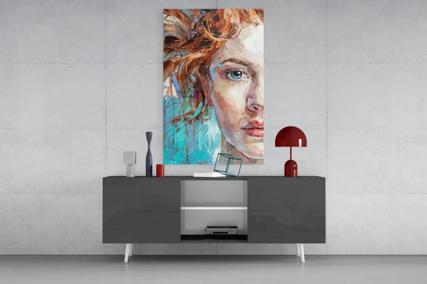 Woman Glass Wall Art - LUXARTDECO