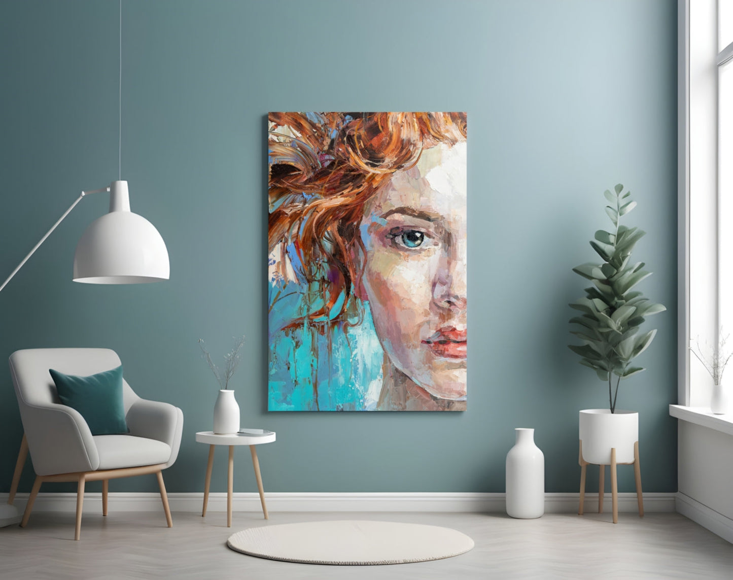 Woman Glass Wall Art