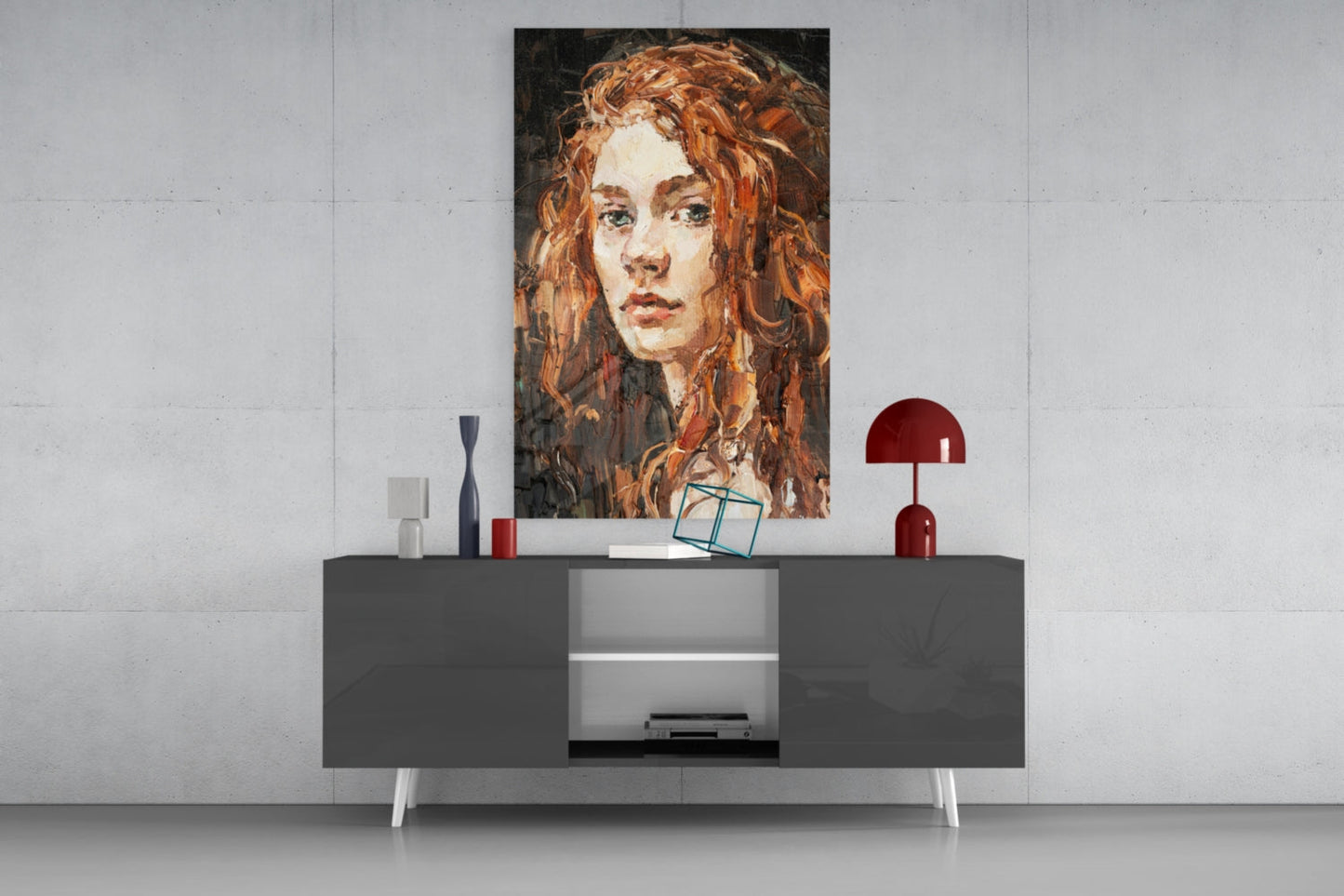 Woman Glass Wall Art