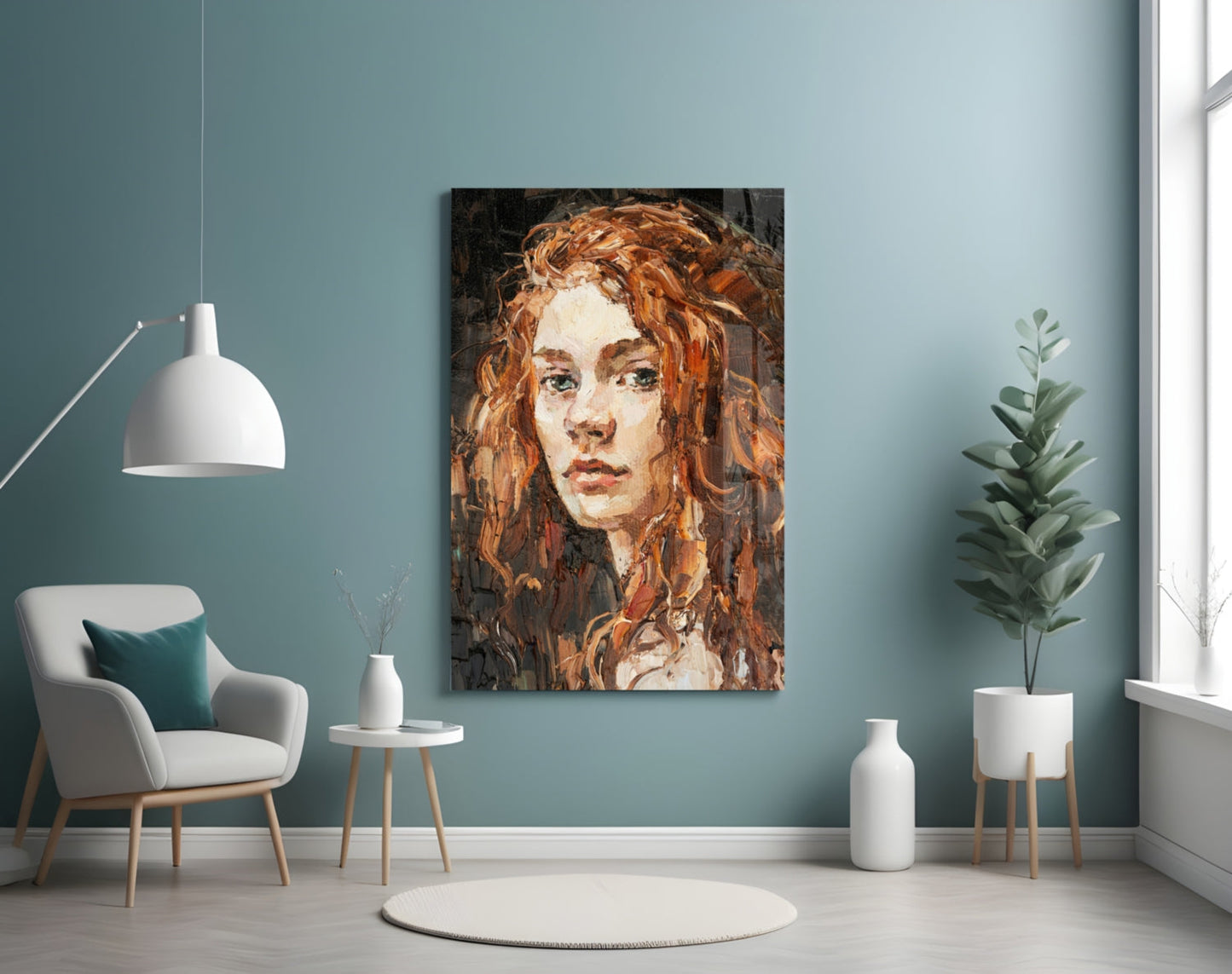 Woman Glass Wall Art