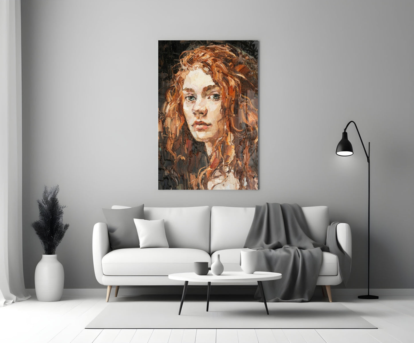 Woman Glass Wall Art