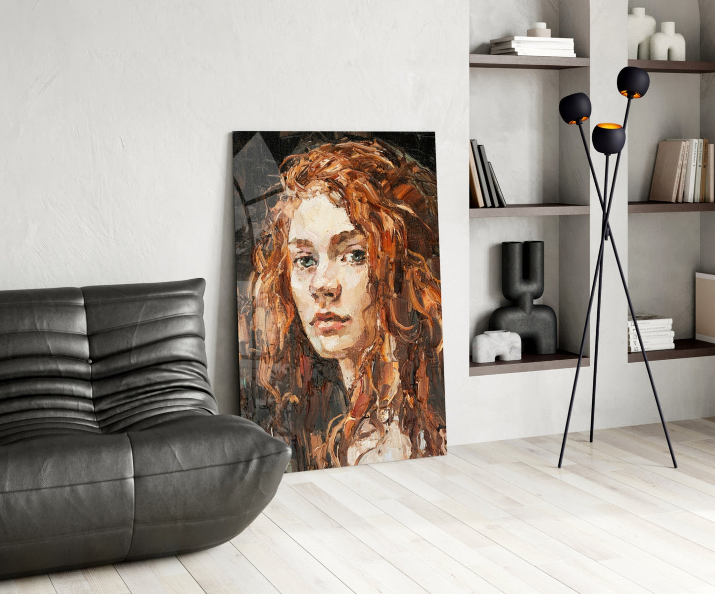 Woman Glass Wall Art