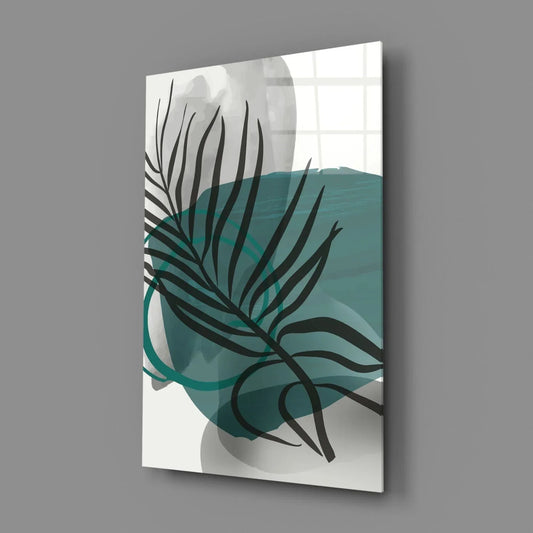 Autumn Green Glass Wall Art - LUXARTDECO