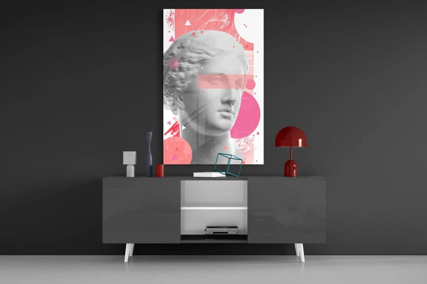 Statue Glass Wall Art - LUXARTDECO
