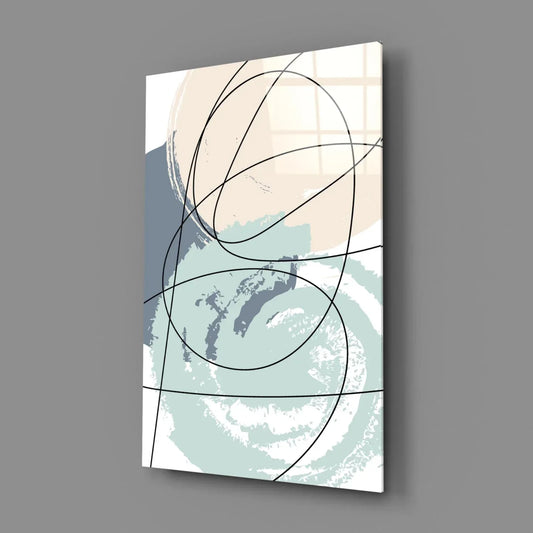 Chaotic Glass Wall Art - LUXARTDECO