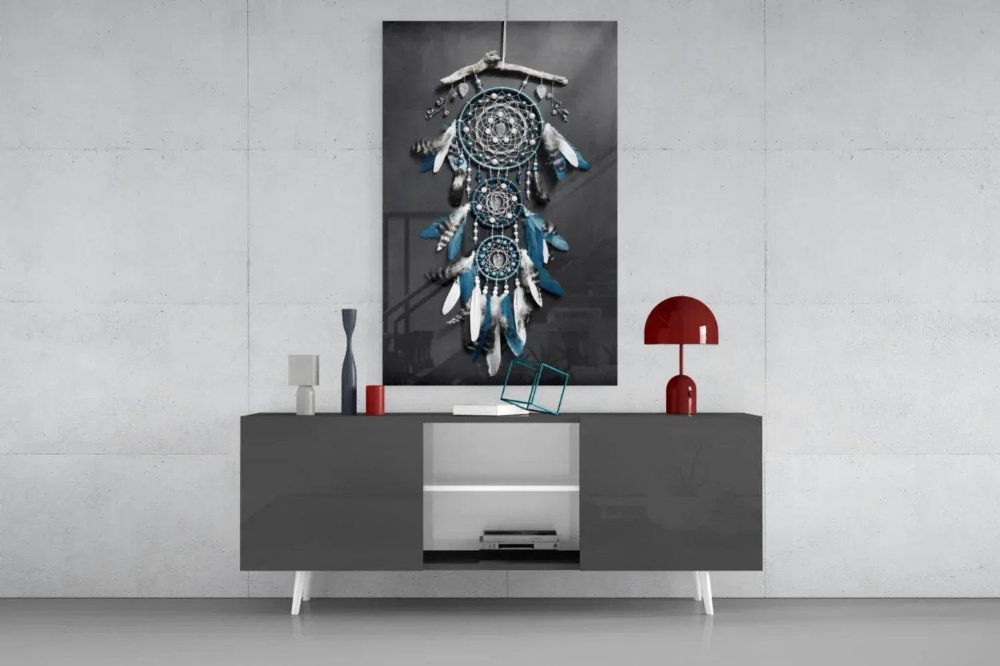 Dreamcatcher Glass Wall Art - LUXARTDECO