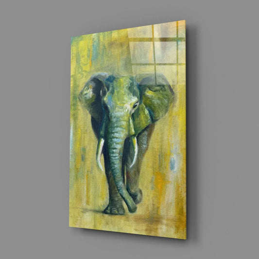 Elephant Glass Wall Art - LUXARTDECO