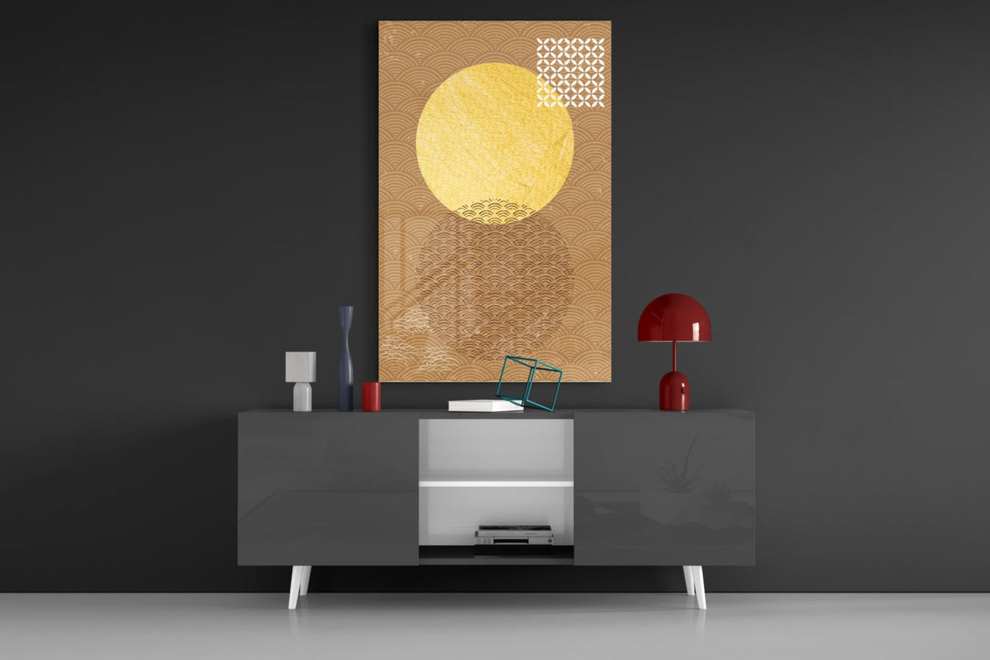 Shadow of the Sun Glass Wall Art