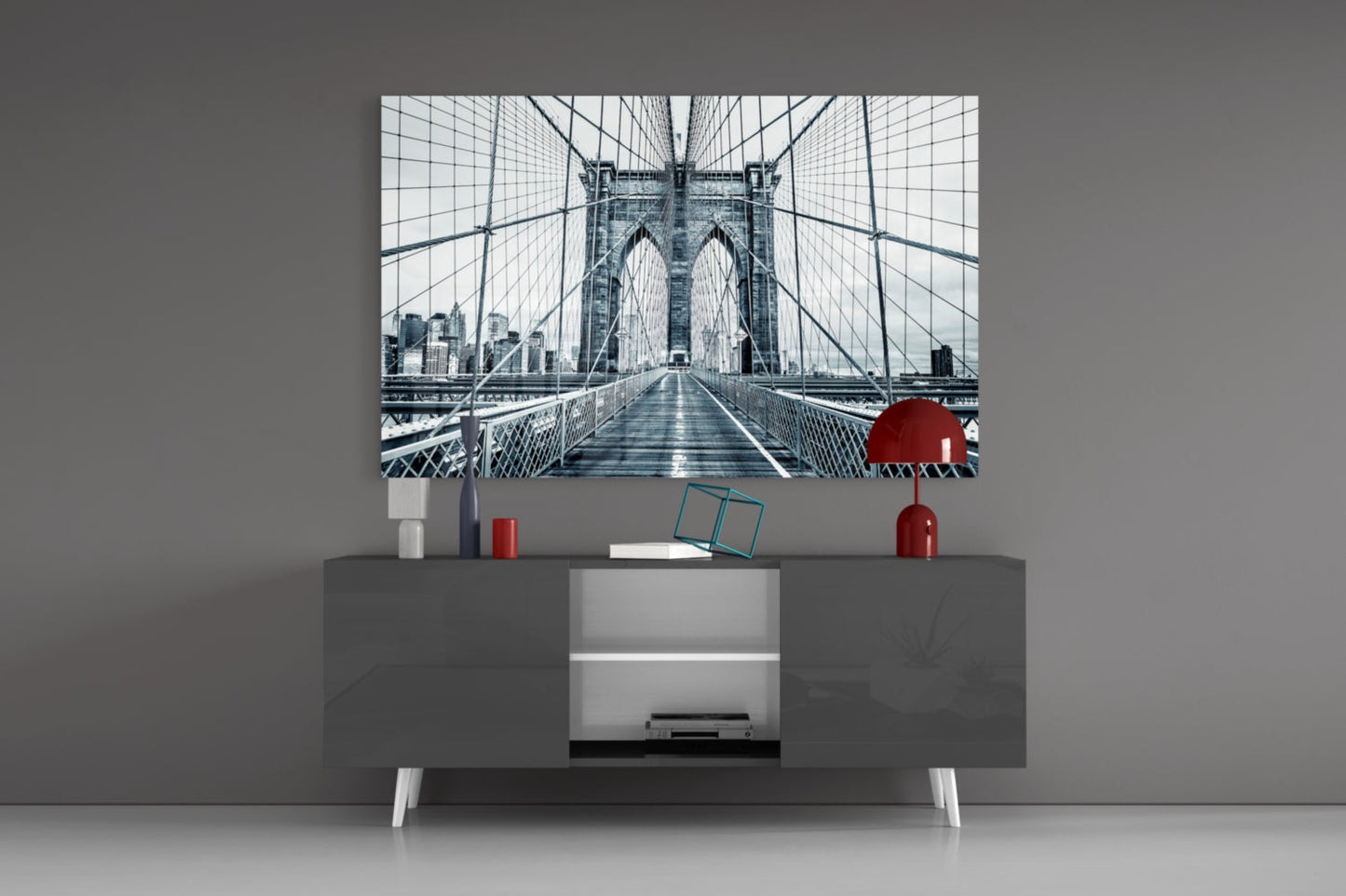 Brooklyn Bridge Glass Wall Art