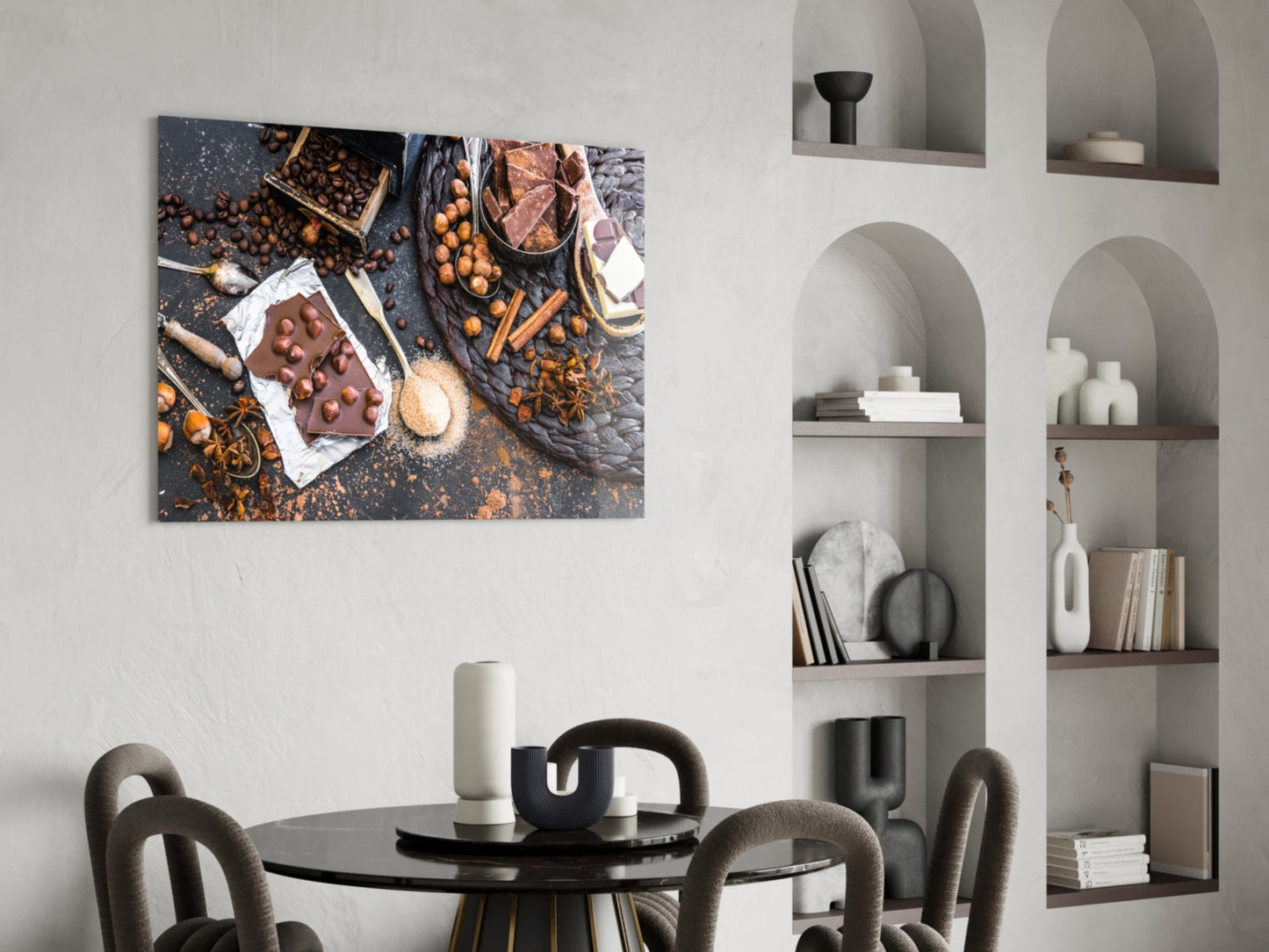 Chocolate Glass Wall Art