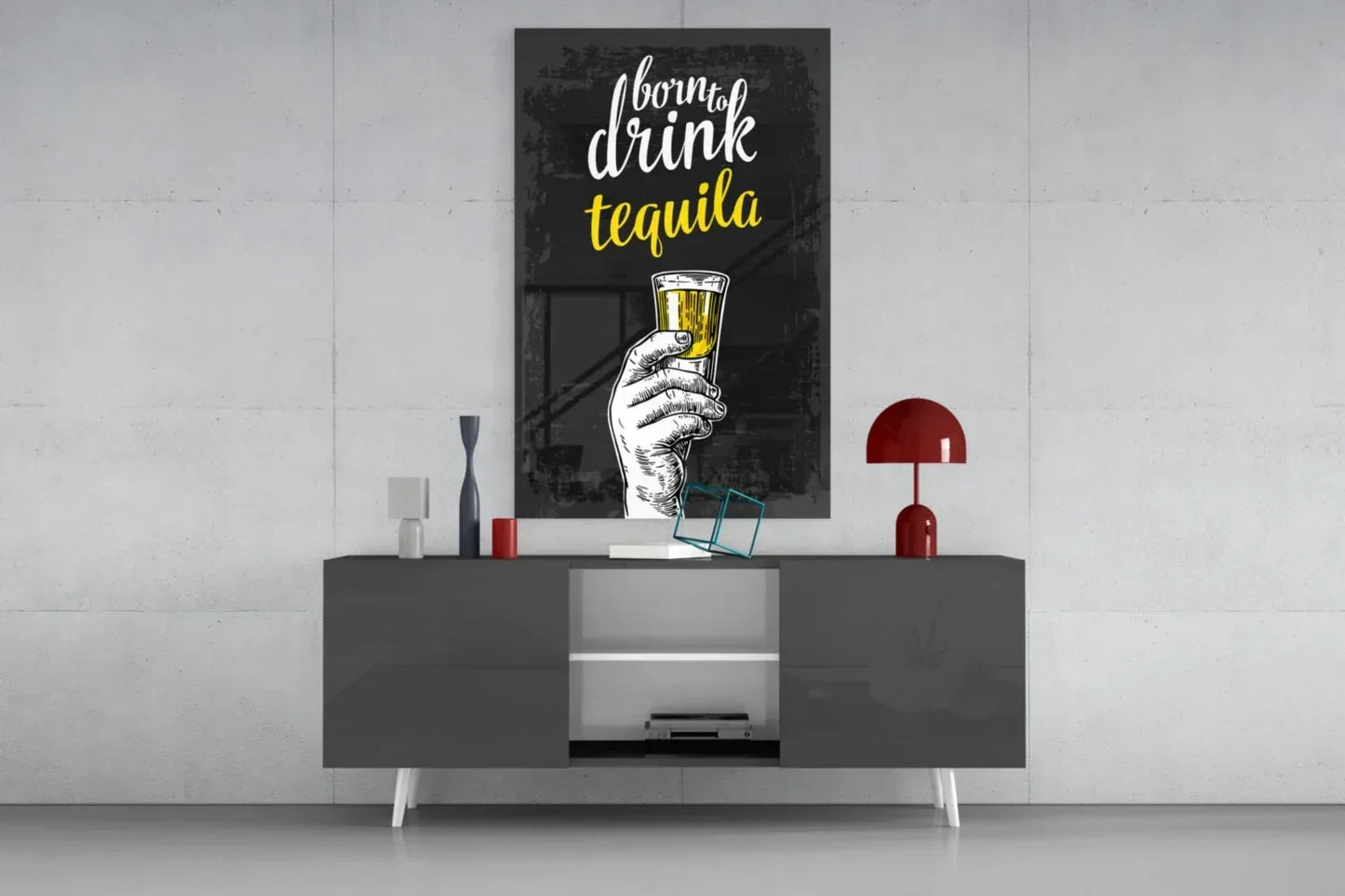Tequila Glass Wall Art - LUXARTDECO