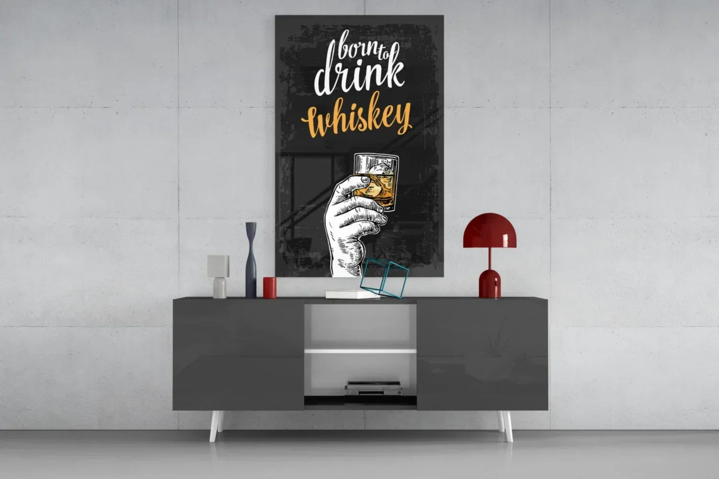 Whiskey Glass Wall Art - LUXARTDECO