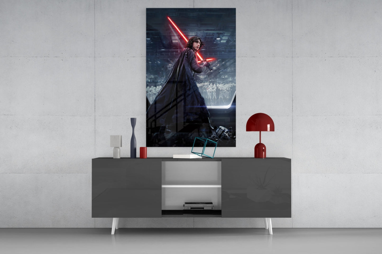 Kylo Ren Glass Wall Art