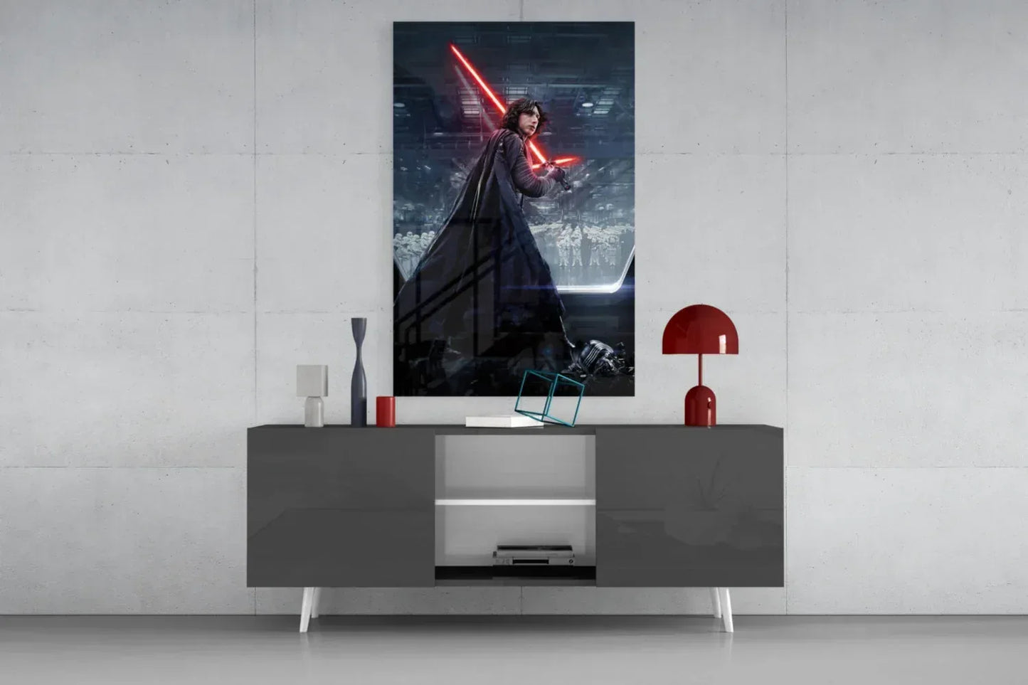 Kylo Ren Glass Wall Art - LUXARTDECO