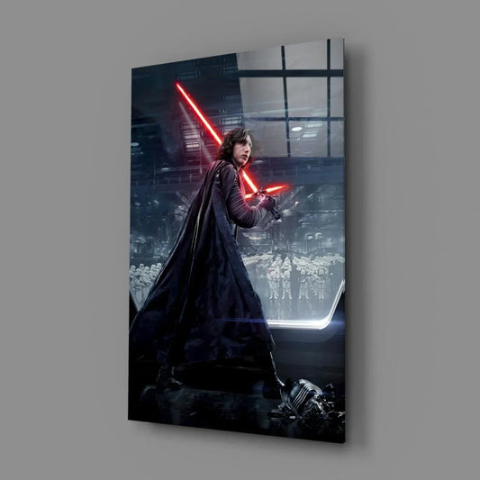 Kylo Ren Glass Wall Art - LUXARTDECO