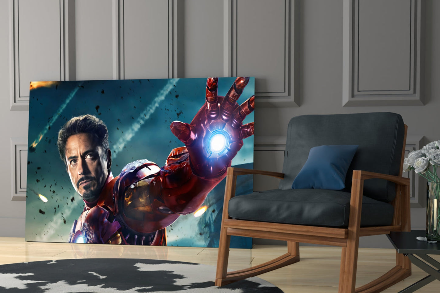 Iron Man Glass Wall Art