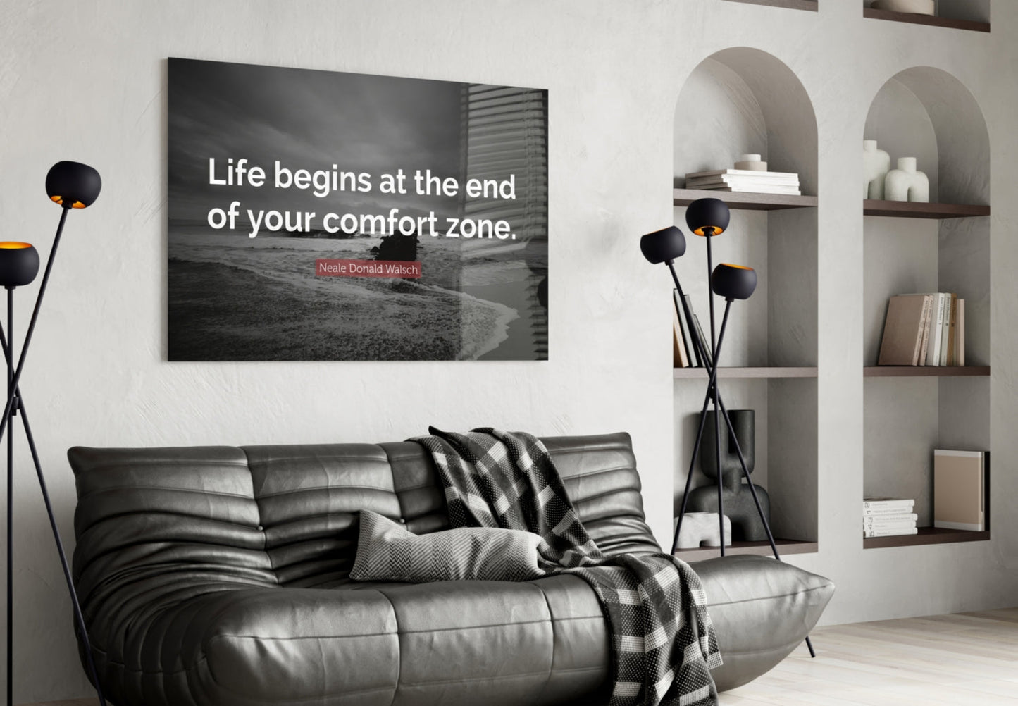 Where the Life Begins? Glass Wall Art