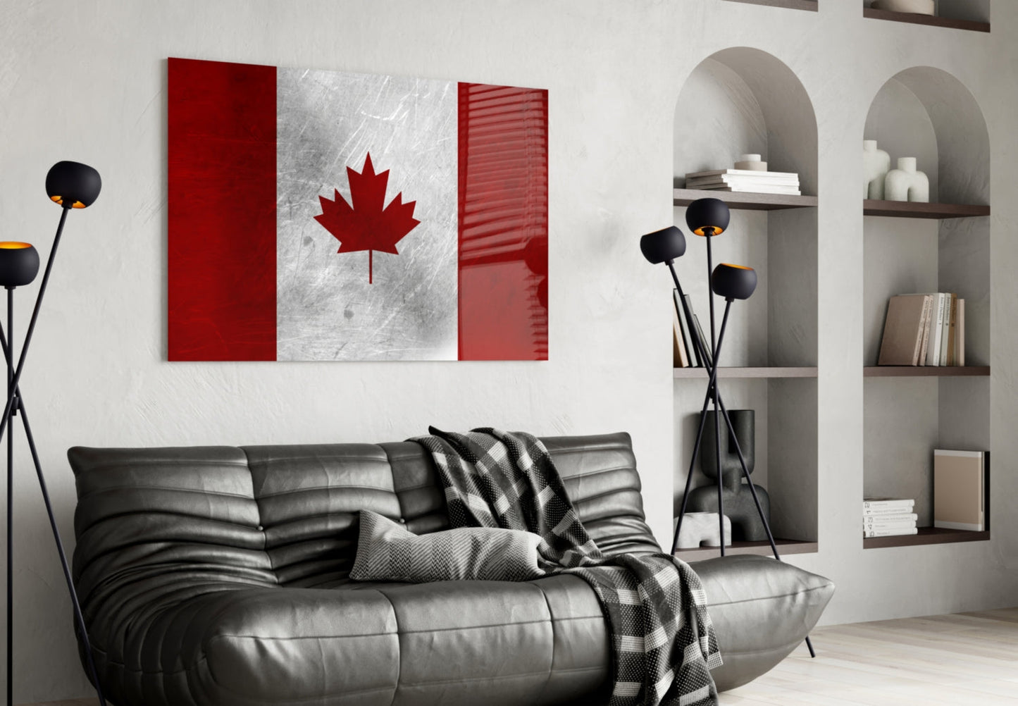 Flag of Canada Flag Glass Wall Art