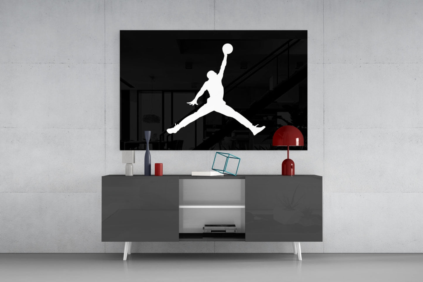 Air Jordan Glass Wall Art