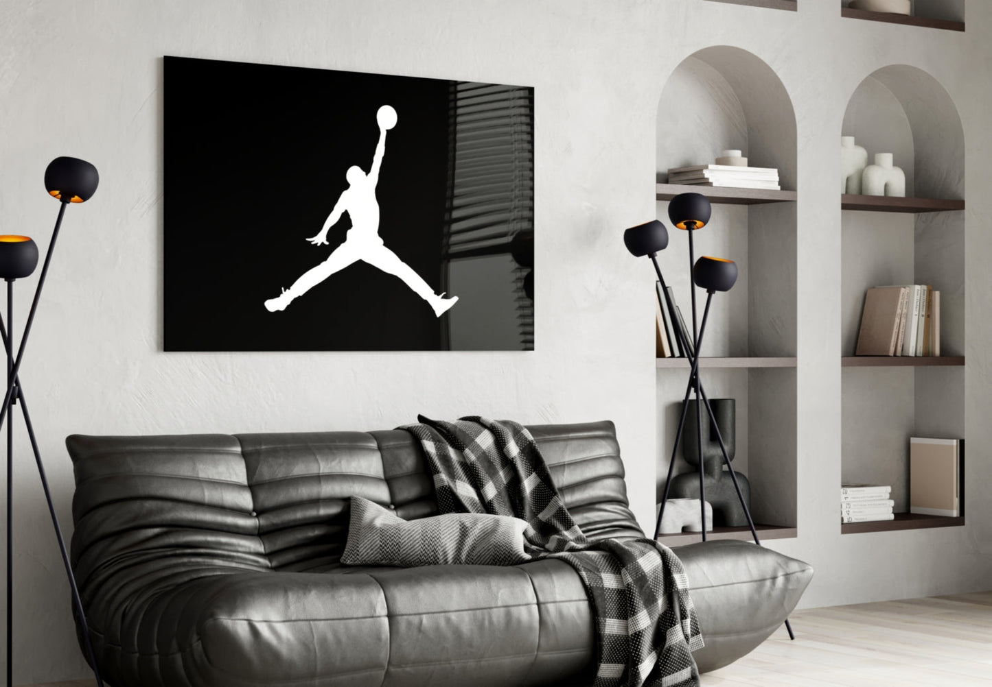 Air Jordan Glass Wall Art