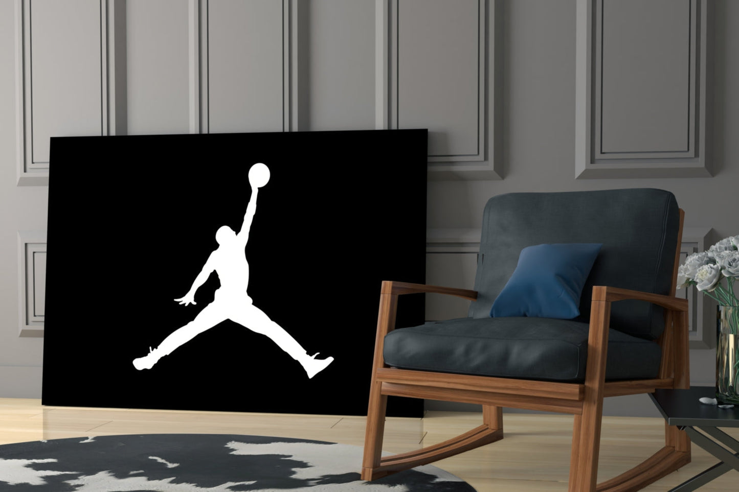 Air Jordan Glass Wall Art