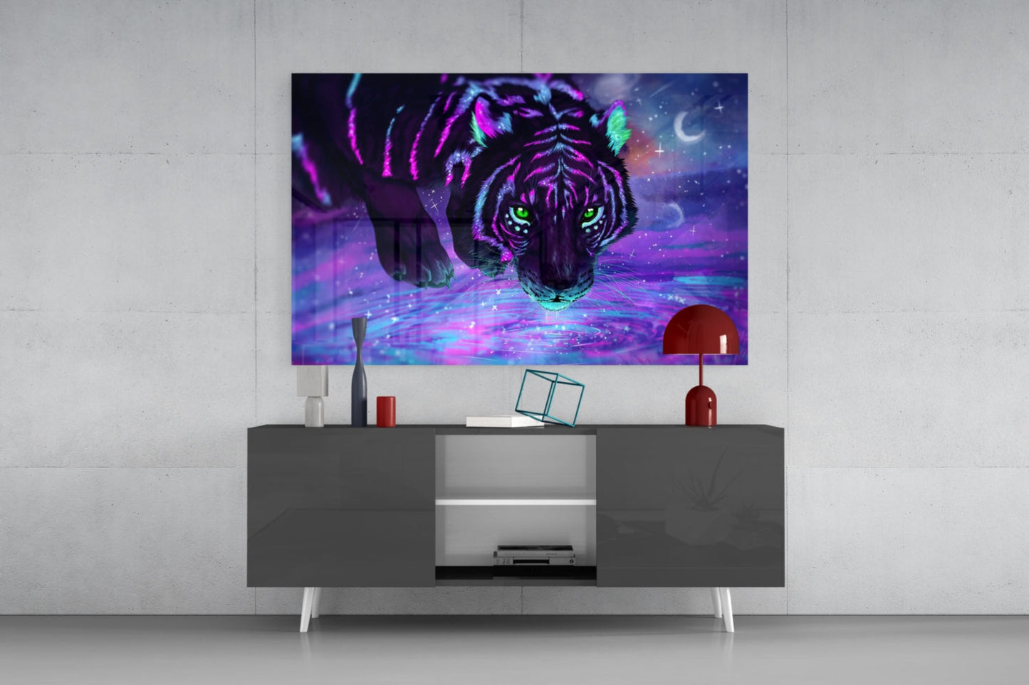 Tiger Glass Wall Art