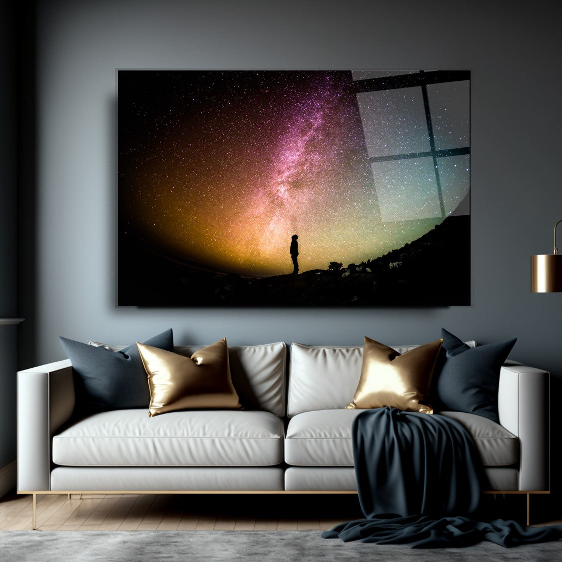 Décoration murale en verre de rêve