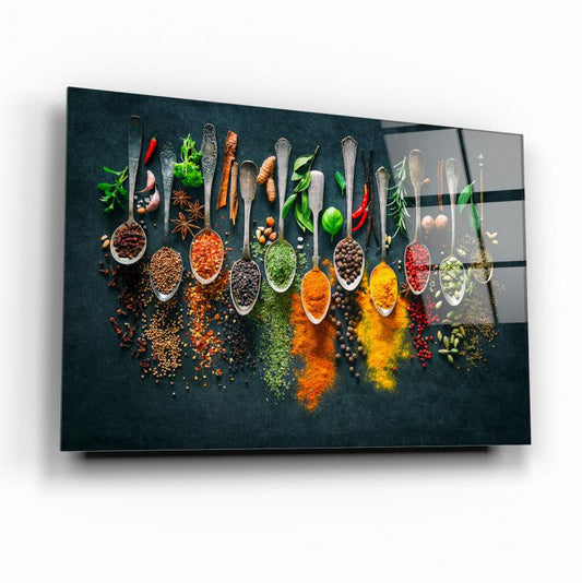 Spice Mix Glass Wall Art