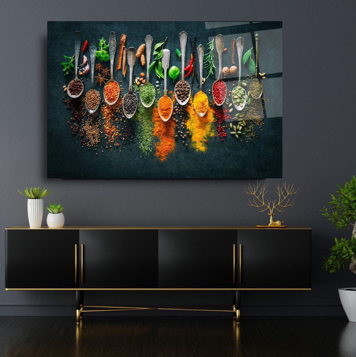Miscela diSpezie Quadro in vetro temperato