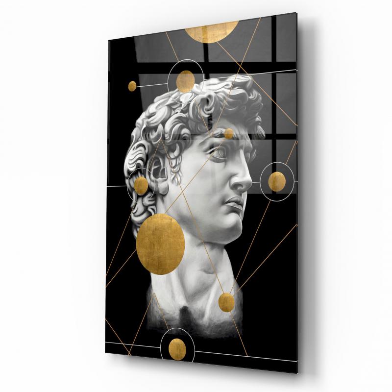 Statue de David Tableau en Verre Trempé