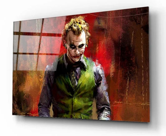 Joker Glass Wall Art - LUXARTDECO