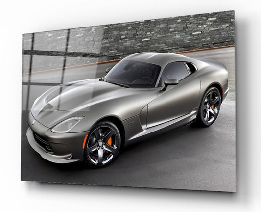 Décoration murale en verre de voiture moderne