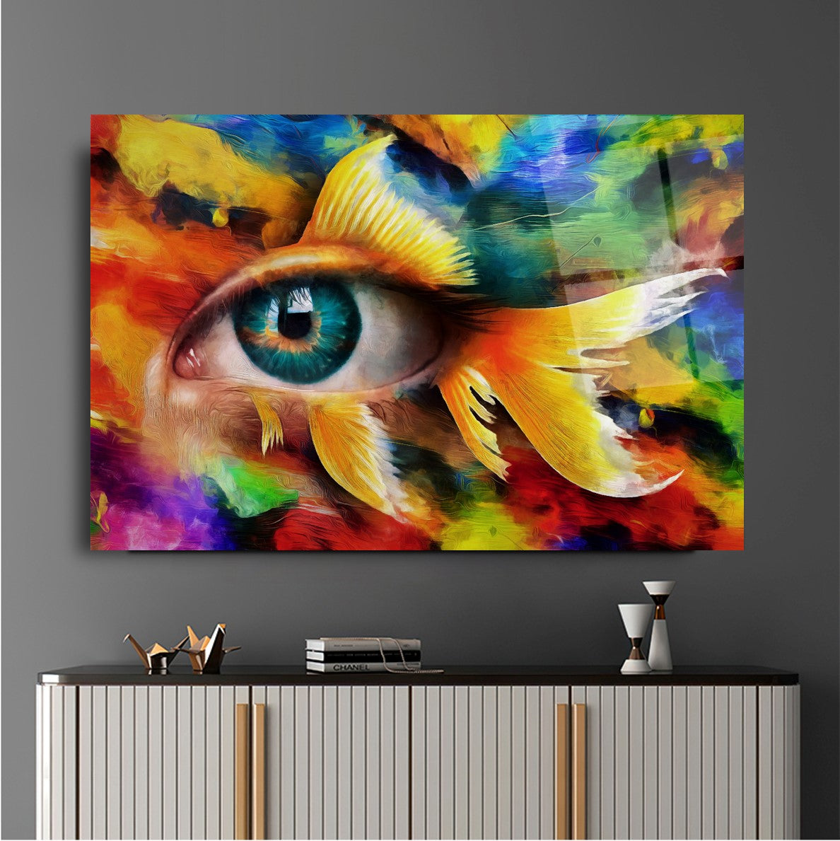 Décoration murale en verre