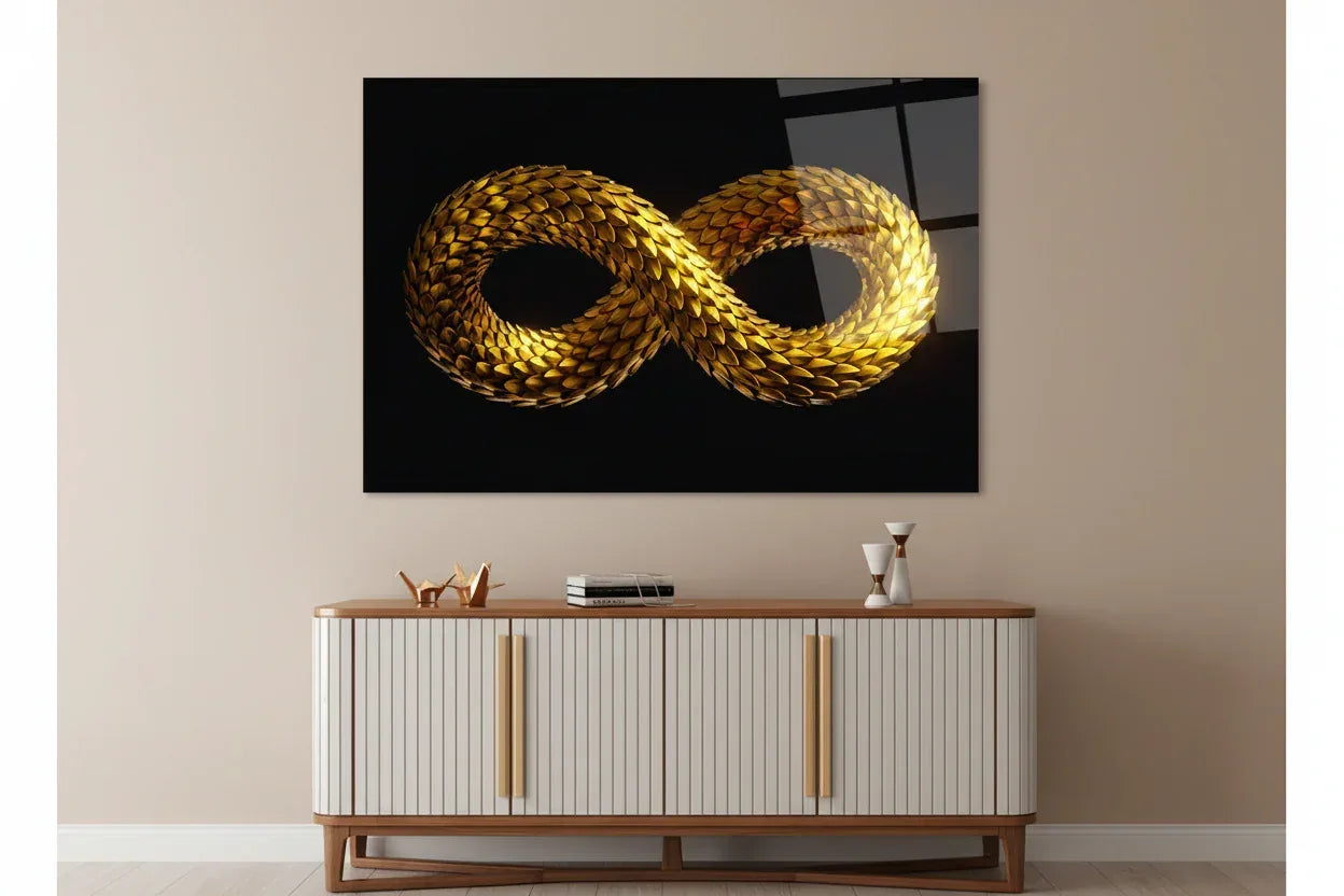 Infinity Glas Wall Art - LUXARTDECO