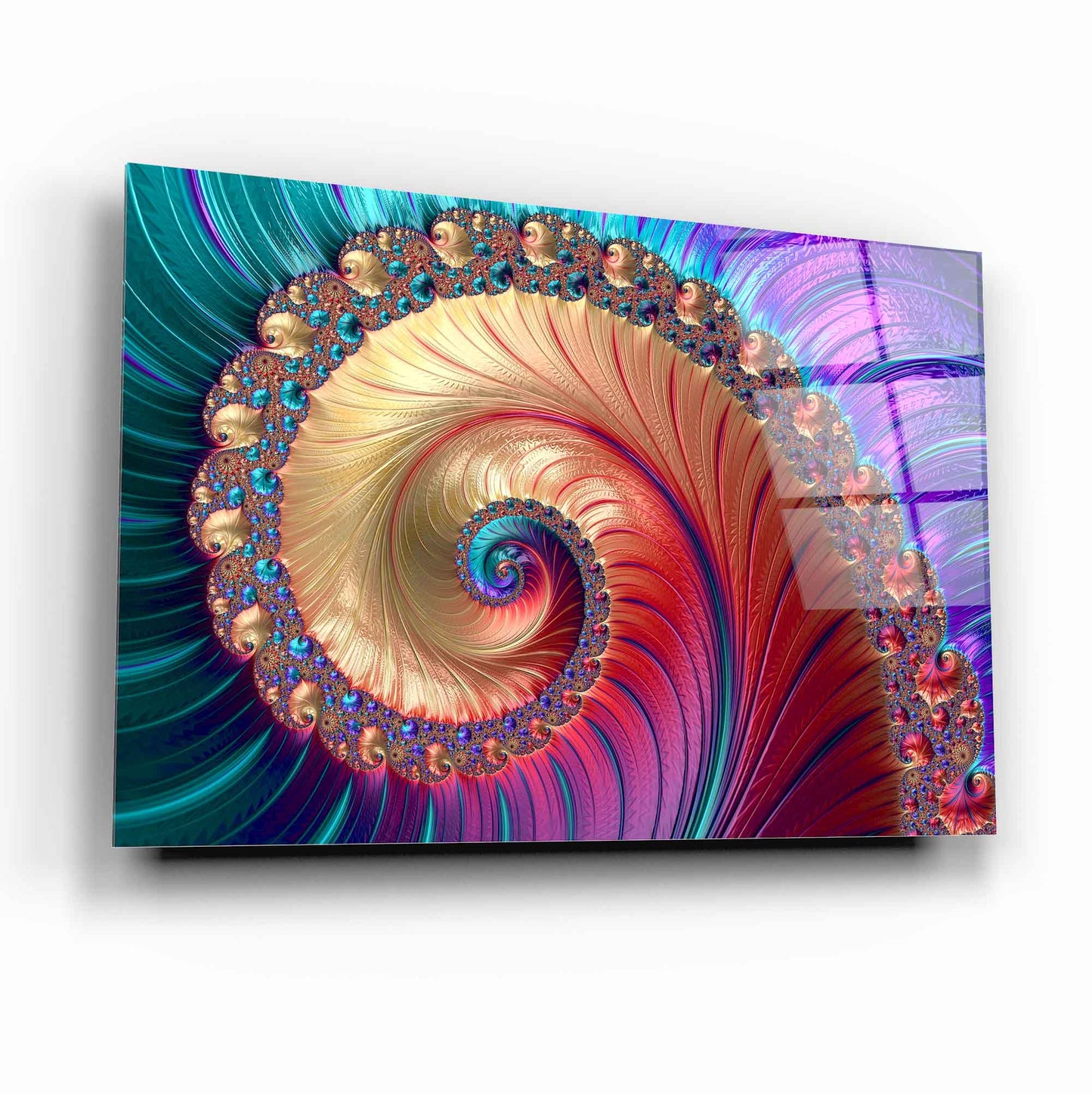 Spiral Glass Wall Art