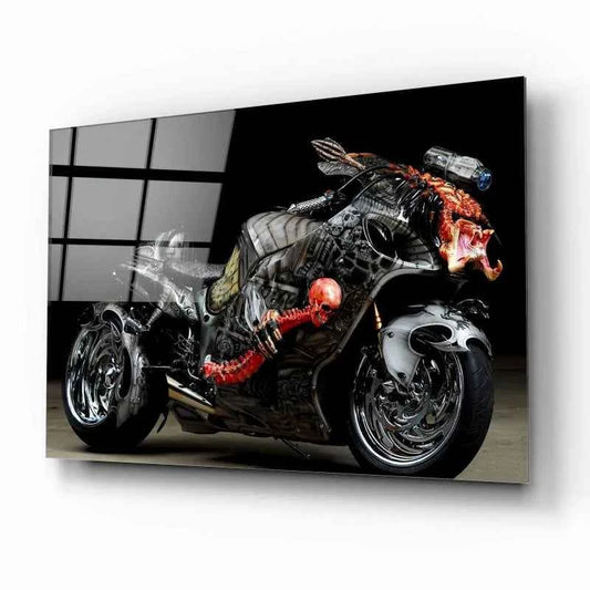 Suzuki Hayabusa Glass Wall Art