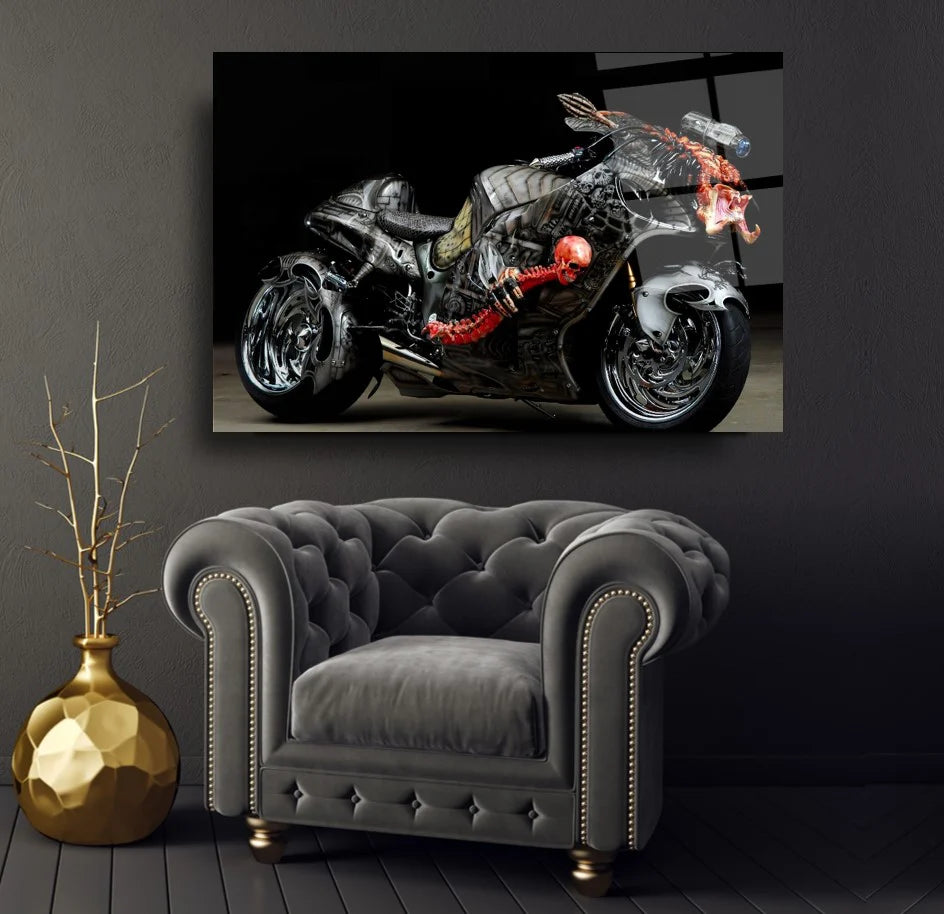 Suzuki Hayabusa Tableau en Verre Trempé