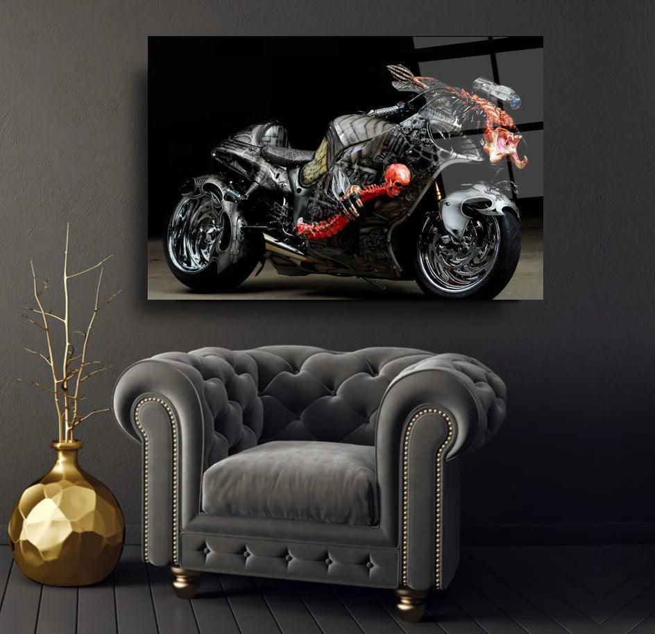 Suzuki Hayabusa Tableau en Verre Trempé