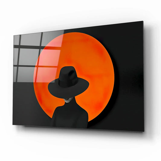 Woman Portrait Glass Wall Art - LUXARTDECO