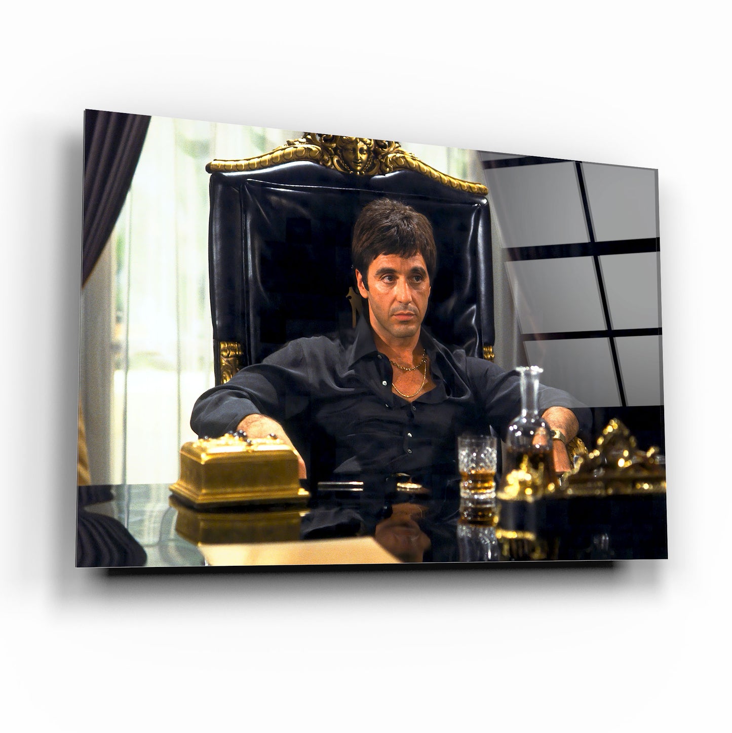 Décoration murale en verre Tony Montana