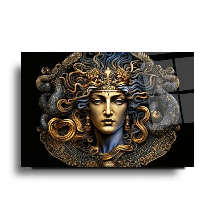 Medusa Glass Wall Art - LUXARTDECO