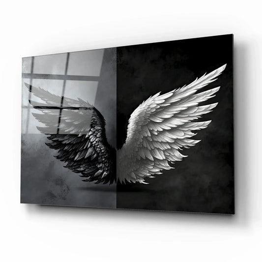 Wings Glass Wall Art - LUXARTDECO