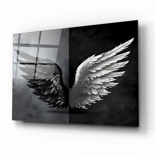Wings Glass Wall Art - LUXARTDECO