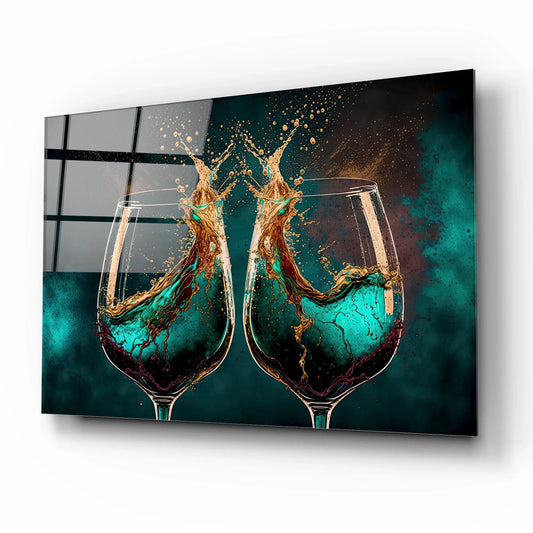 Cheers Glass Wall Art - LUXARTDECO