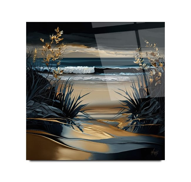 Art mural en verre nature