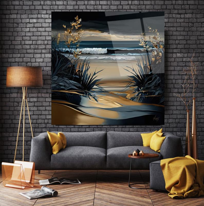 Art mural en verre nature