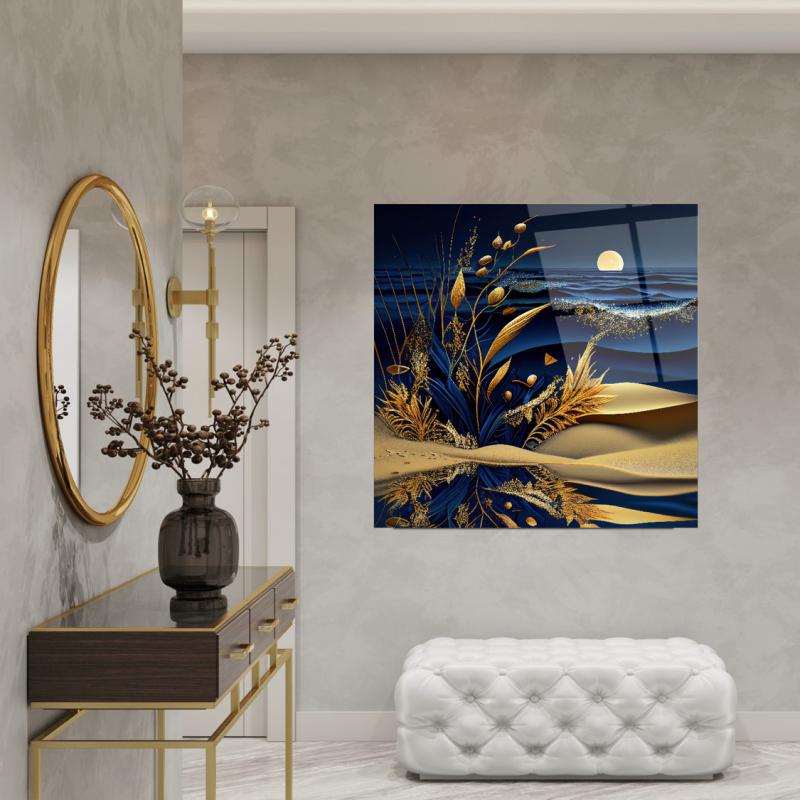 Art mural en verre nature