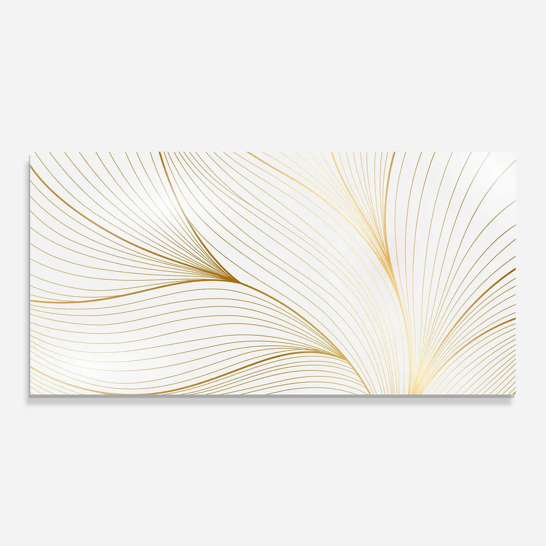 Pure White Glass Wall Art
